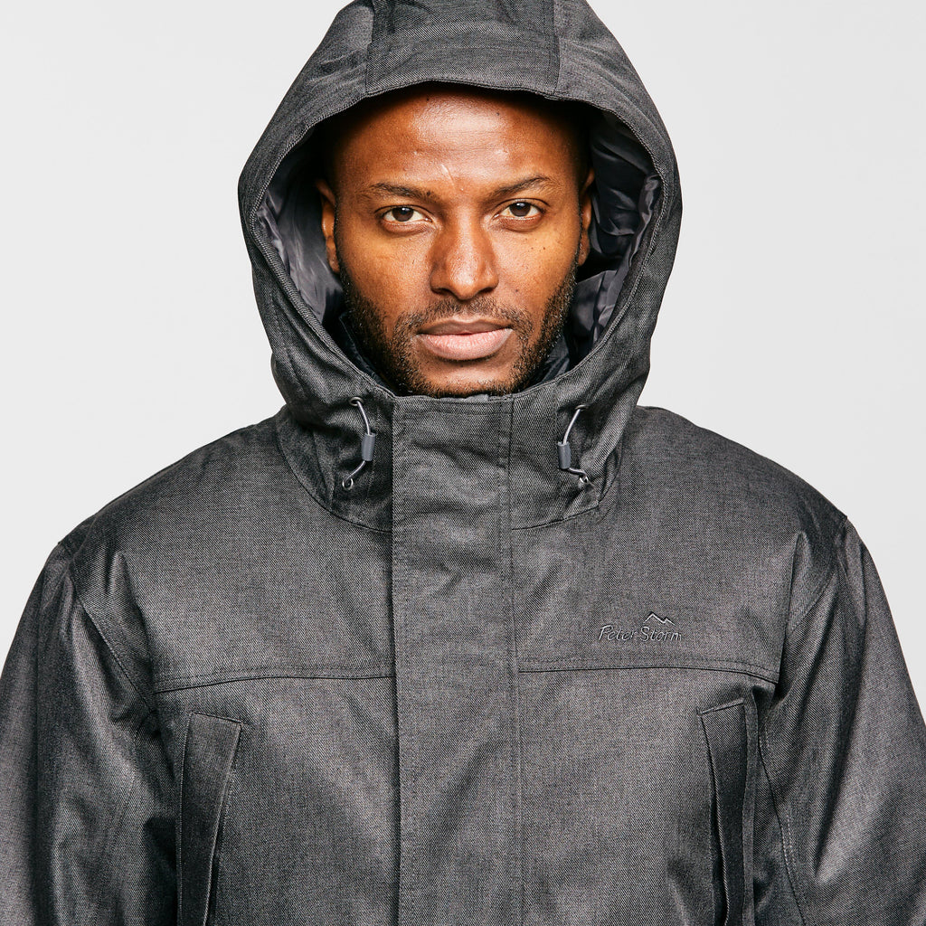 Men's Long Textured Insulated Jacket