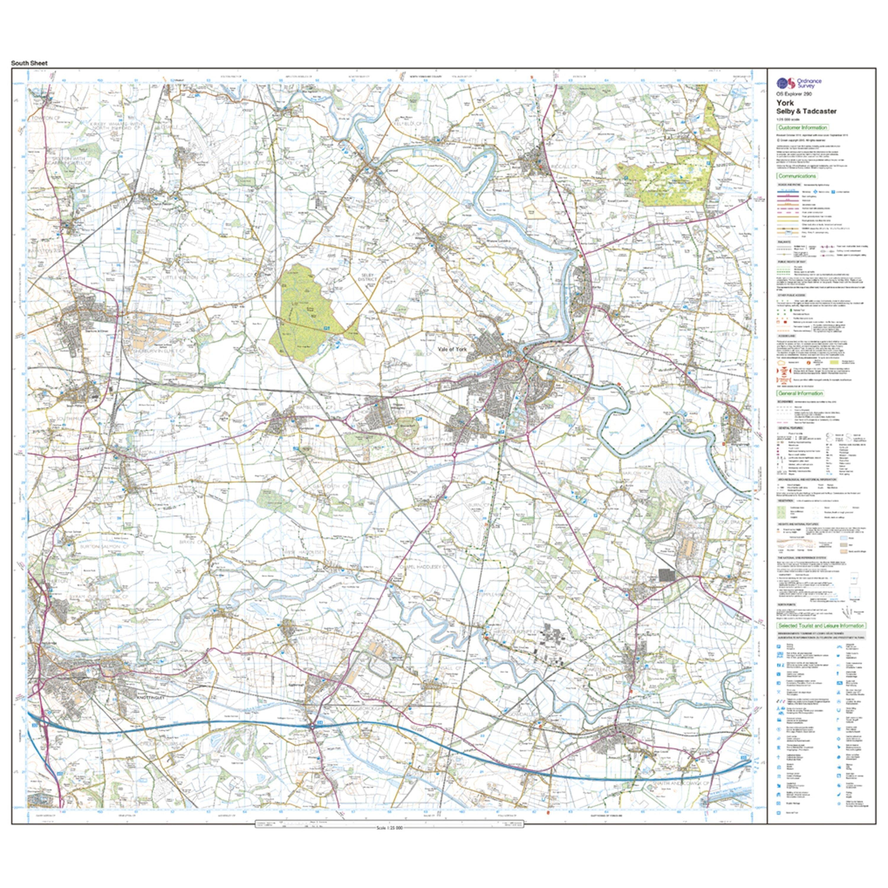 Explorer 290 York Map With Digital Version