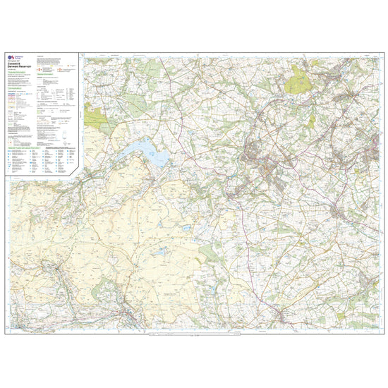 Explorer 307 Consett  Derwent Reservoir Map With Digital Version