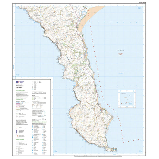 Explorer 309 Stranrear & The Rhins Map With Digital Version