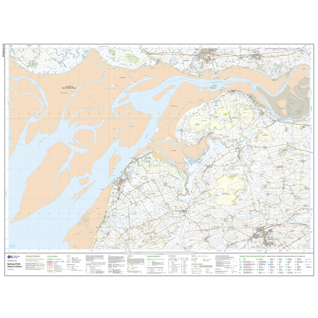 Explorer 314 Solway Firth Silloth Map With Digital Version