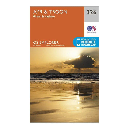 Explorer 326 Ayr & Troon Map With Digital Version