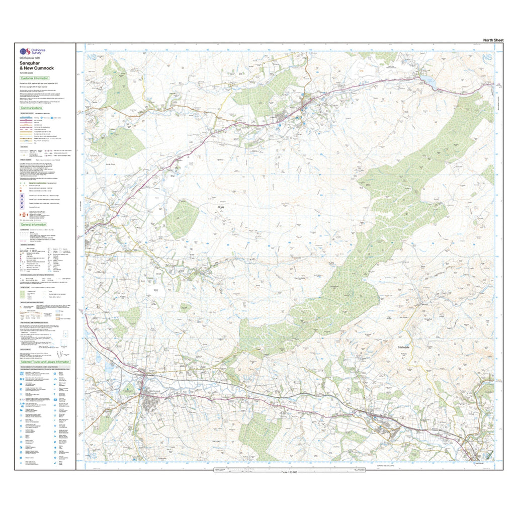 Explorer 328 Sanquhar & New Cumnock Map With Digital Version