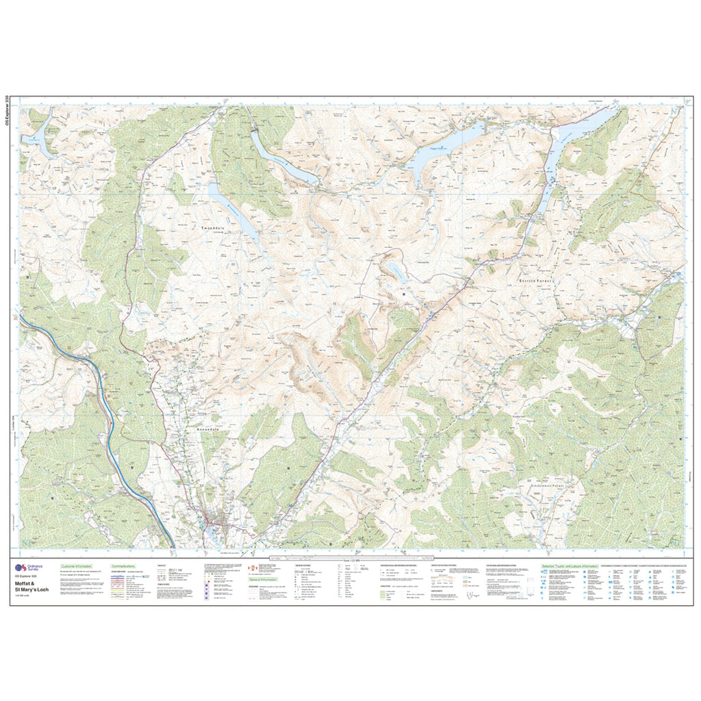 Explorer 330 Moffat  St Marys Loch Map With Digital Version