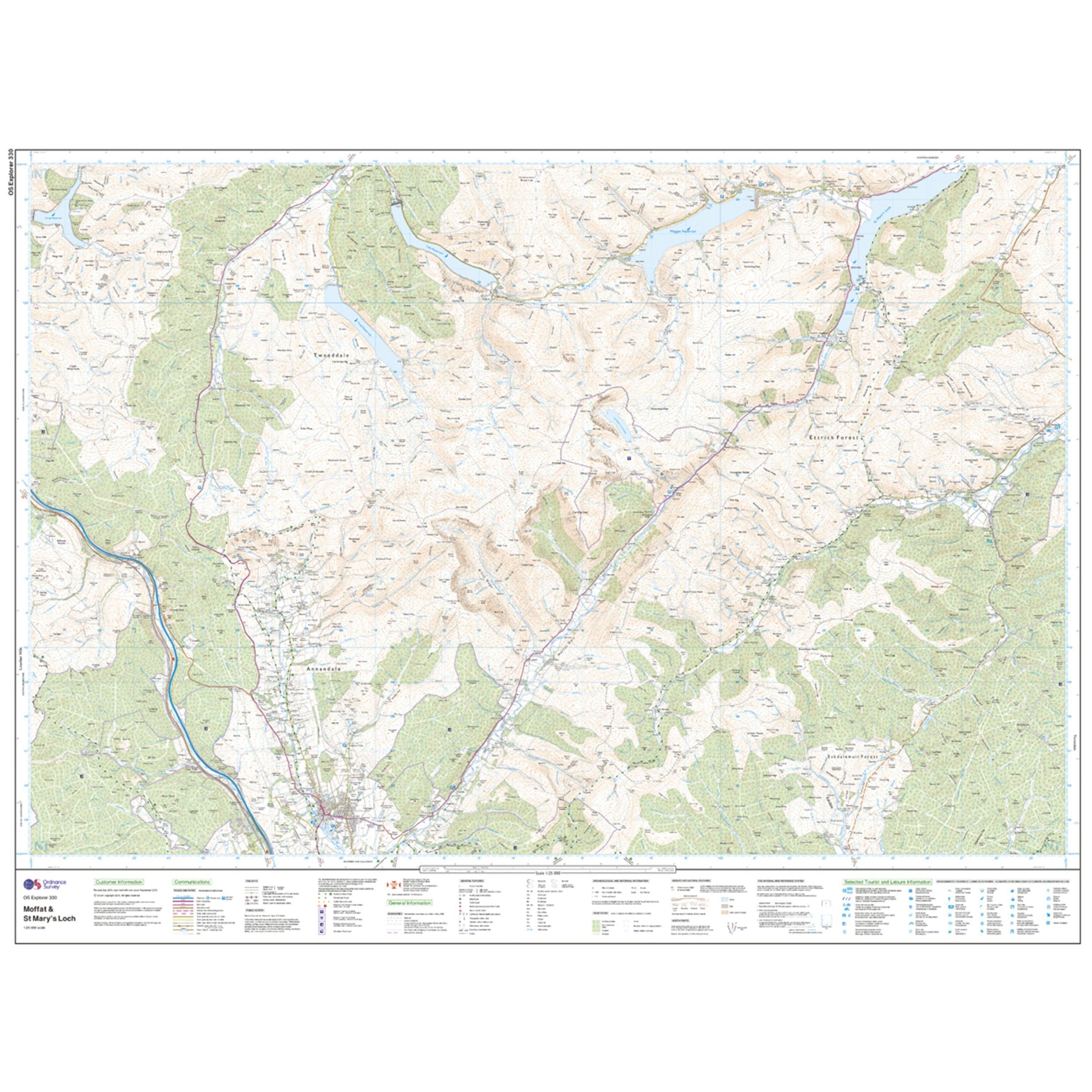 Explorer 330 Moffat  St Marys Loch Map With Digital Version