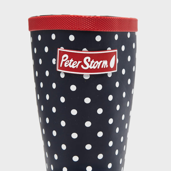 Womens' Short Polkadot Wellies