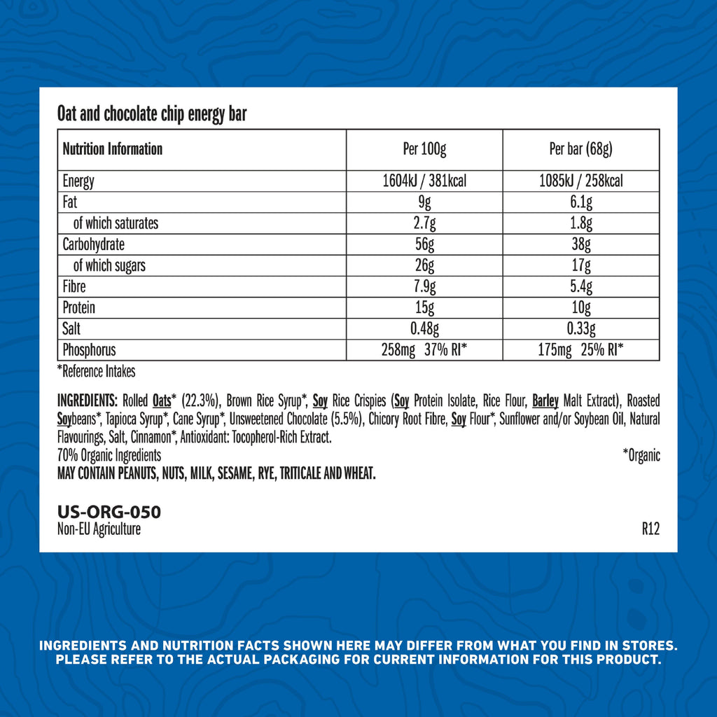 Chocolate Chip Energy Bar 68g