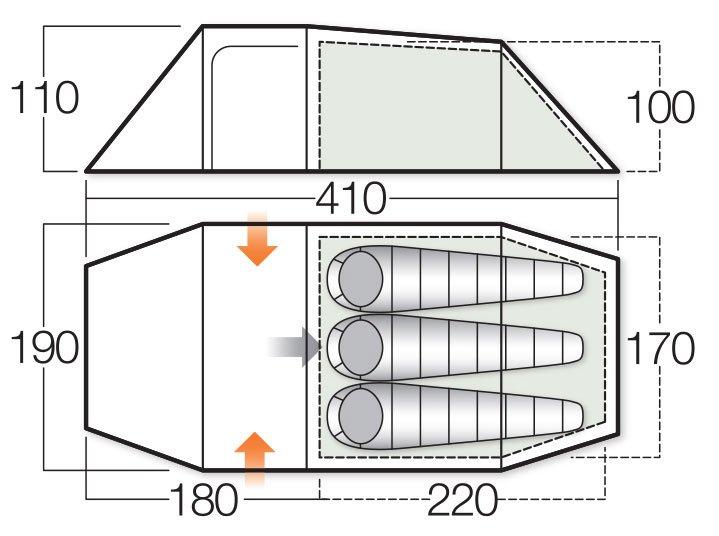 Scafell 300+ 3 Person Tent