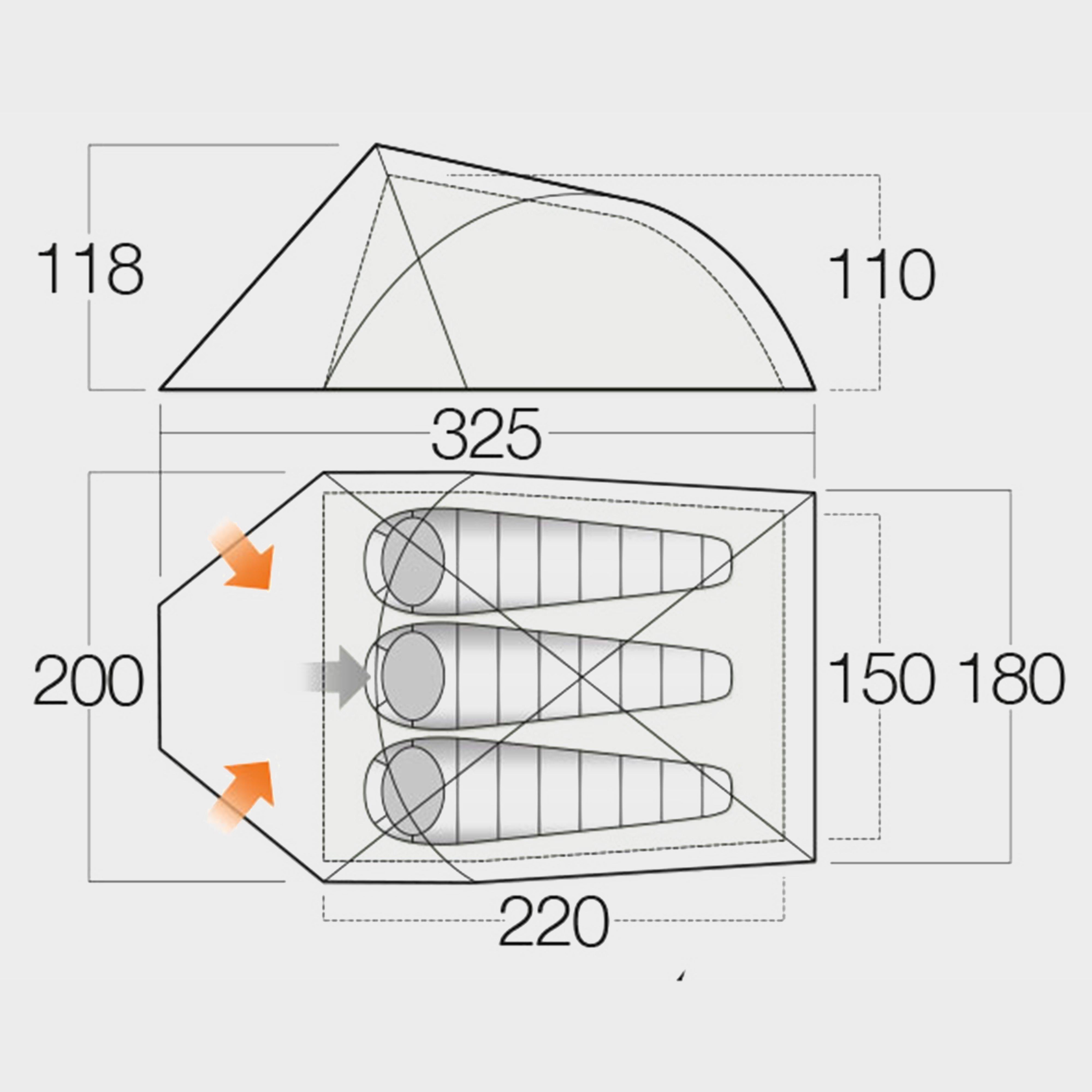 Helvellyn 300 3 Person Tent
