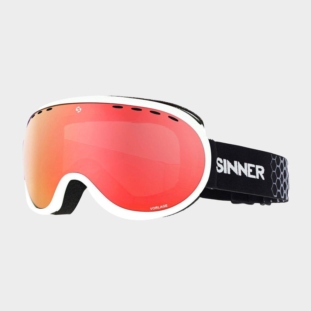 Men's Vorlarge Red Mirror Goggles
