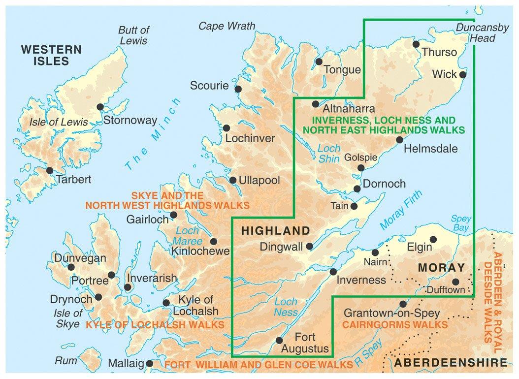 Inverness, Loch Ness & the North East Highlands Walks Guide