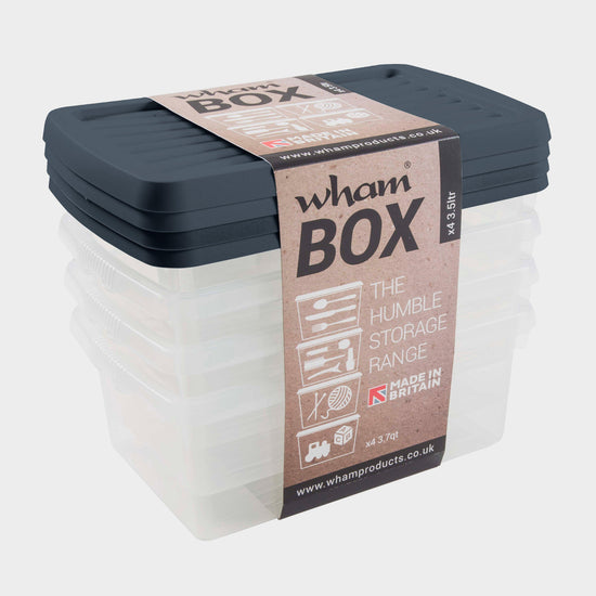 3.5L Storage Boxes 4 Pack
