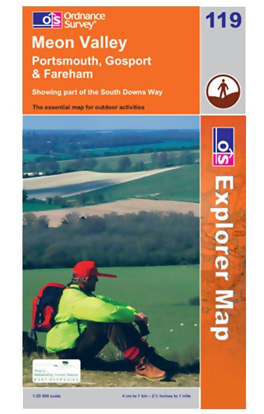 Explorer 119 Meon Valley (Portsmouth, Gosport & Fareham) Map With Digital Version