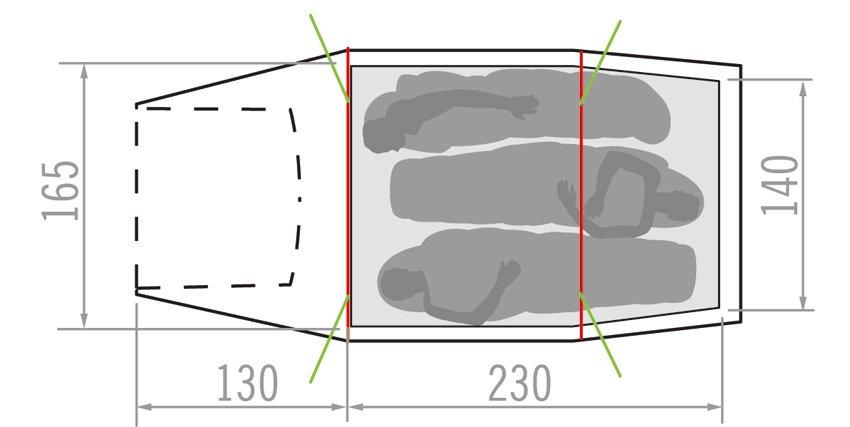 Arco 3P Backpacking Tent