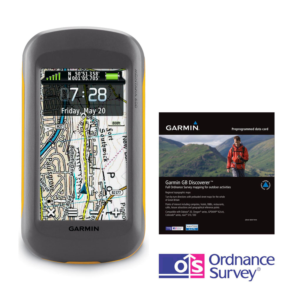 Montana 600 GPS Discovererâ„¢ Bundle (with GB 1:50K Map)