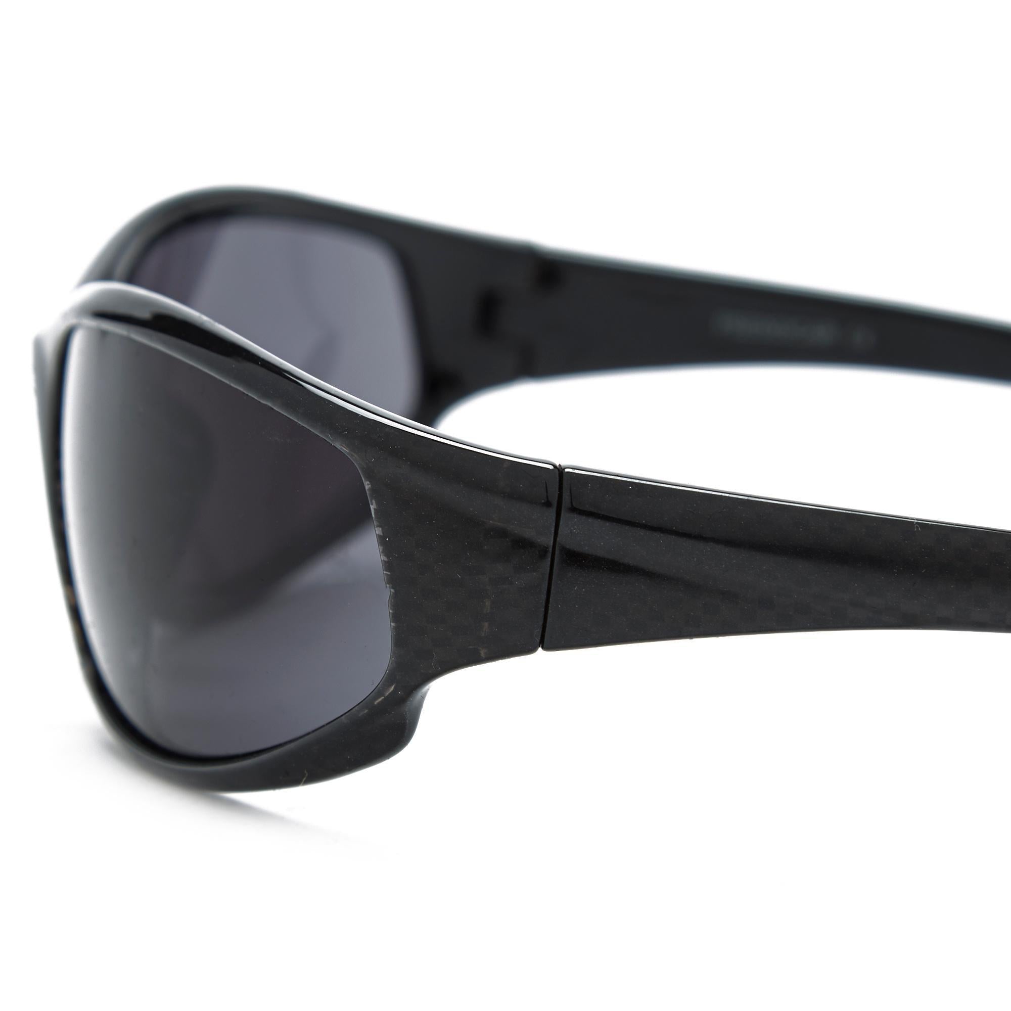 Men's Check Sport Wrap Sunglasses