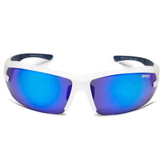 Speed Sunglasses (Matte White/Blue)