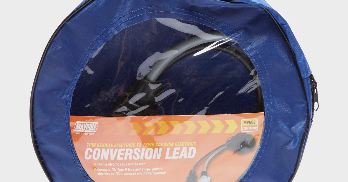 Maypole Conversion Adapter Black Maypole Conversion Lead, 7 to 13 Pin – GO Outdoors