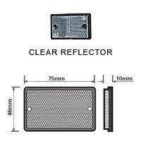 Clear Oblong Reflector