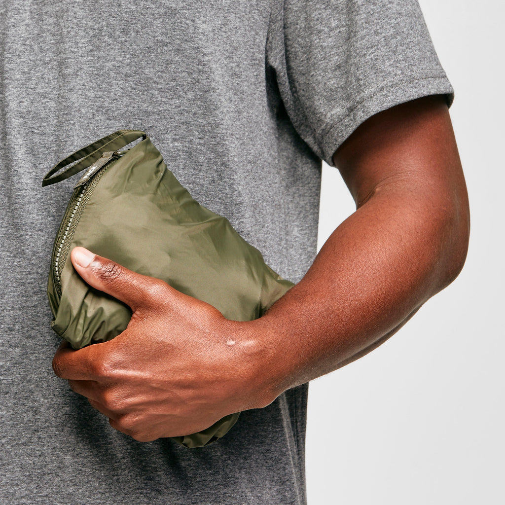 Mens Packable Parka Jacket Navy