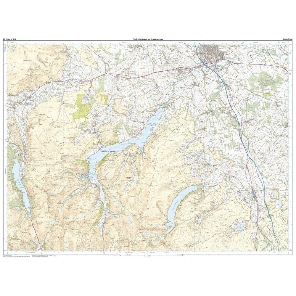 Explorer OL5 The English Lakes – North Eastern area Map With Digital Version