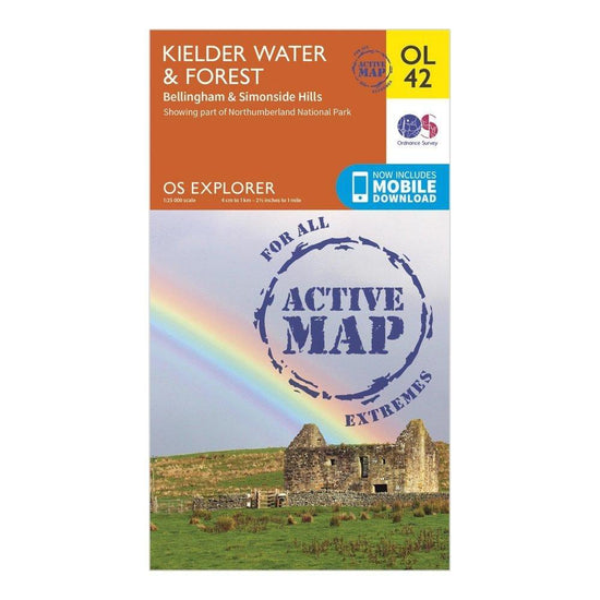 OS EXP OL 42 Active Kielder Water Forest Map