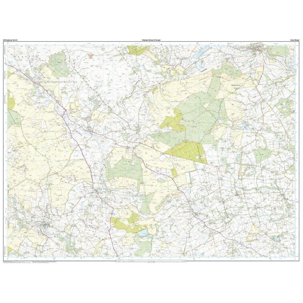 OS EXP OL 42 Active Kielder Water Forest Map