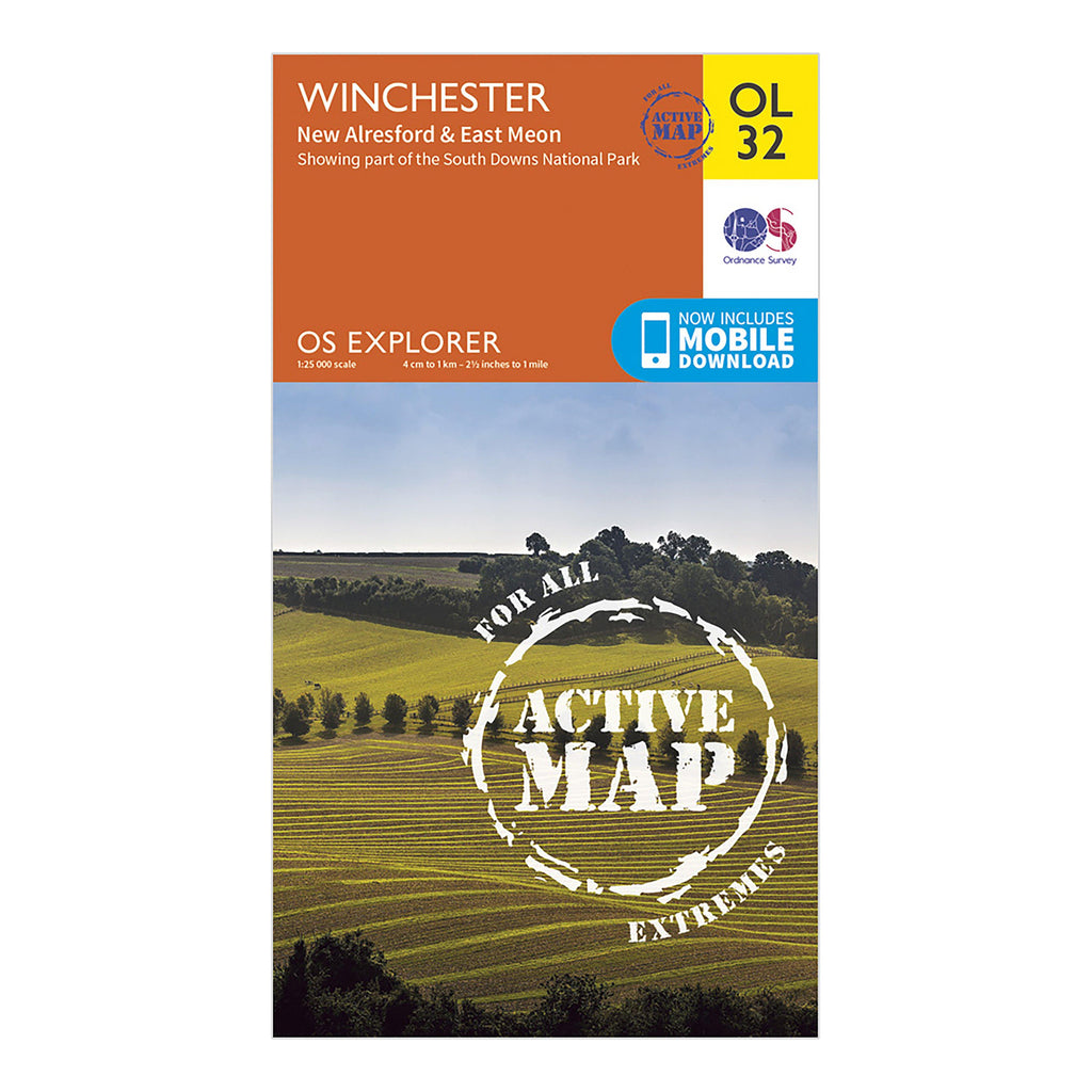 Explorer Active OL32 Winchester, New Alresford & East Meon Map