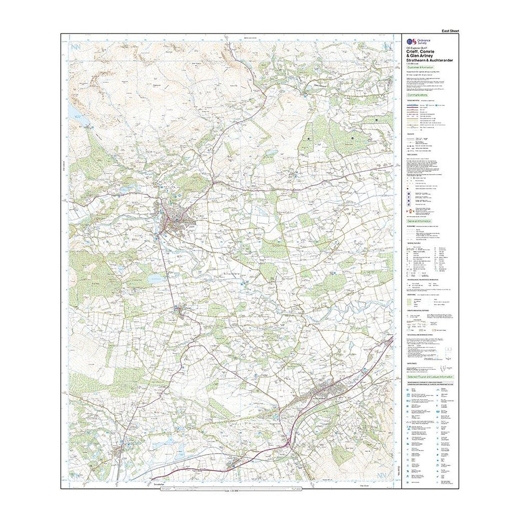 Explorer Active OL47 Crieff, Comrie & Glen Artney Map With Digital Version