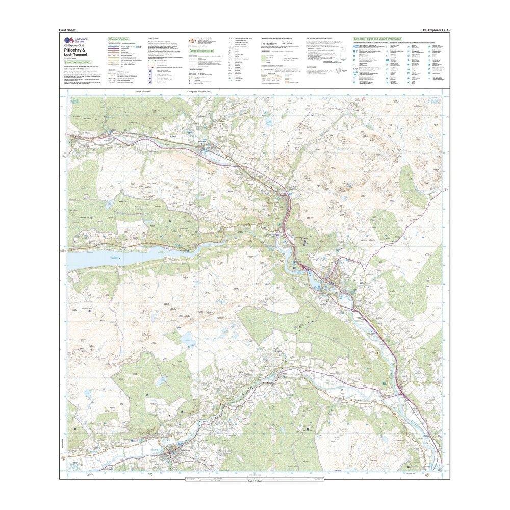 Active Explorer OL 49 Pitlochry & Loch Tummel Map