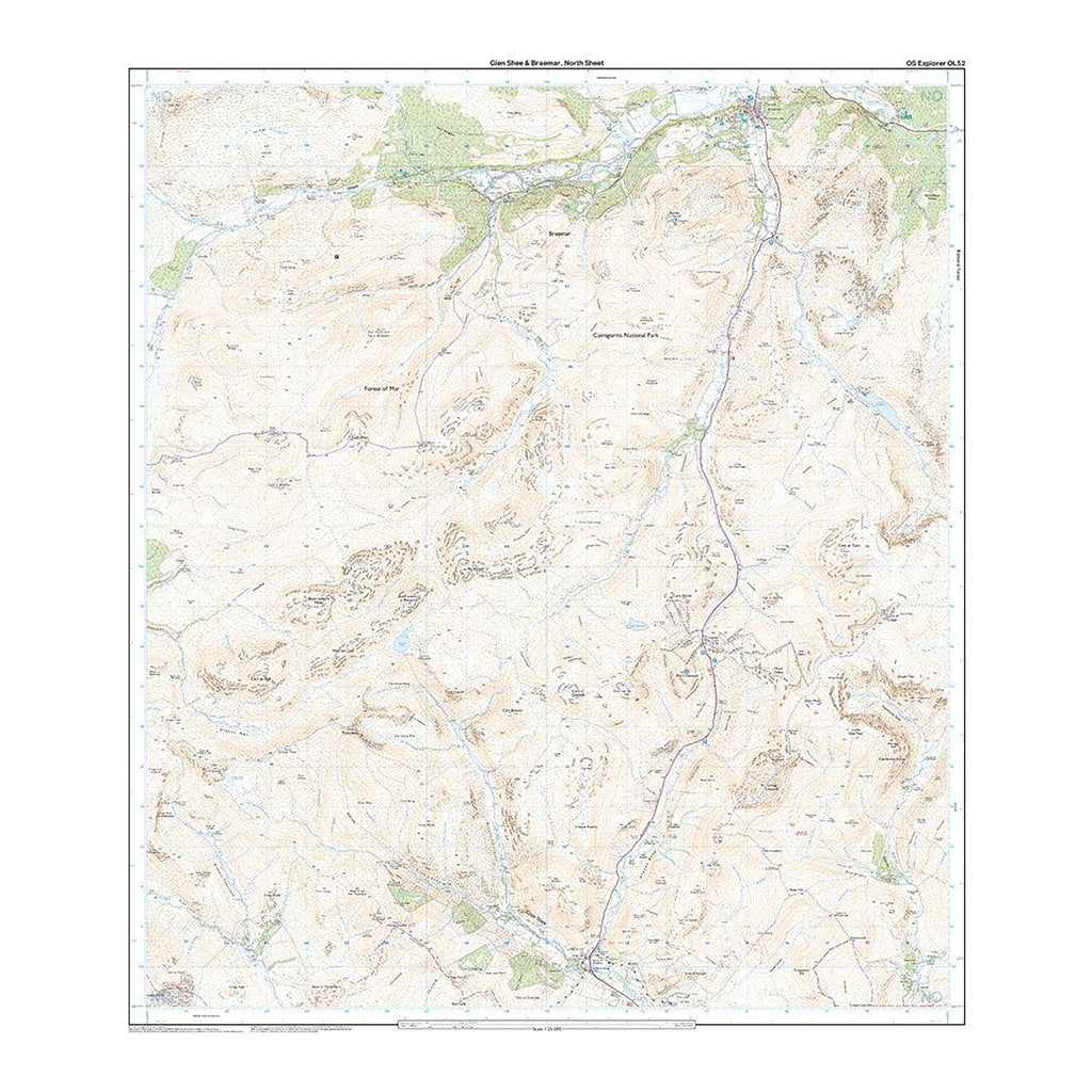 Explorer Active OL52 Glen Shee & Braemar Map With Digital Version