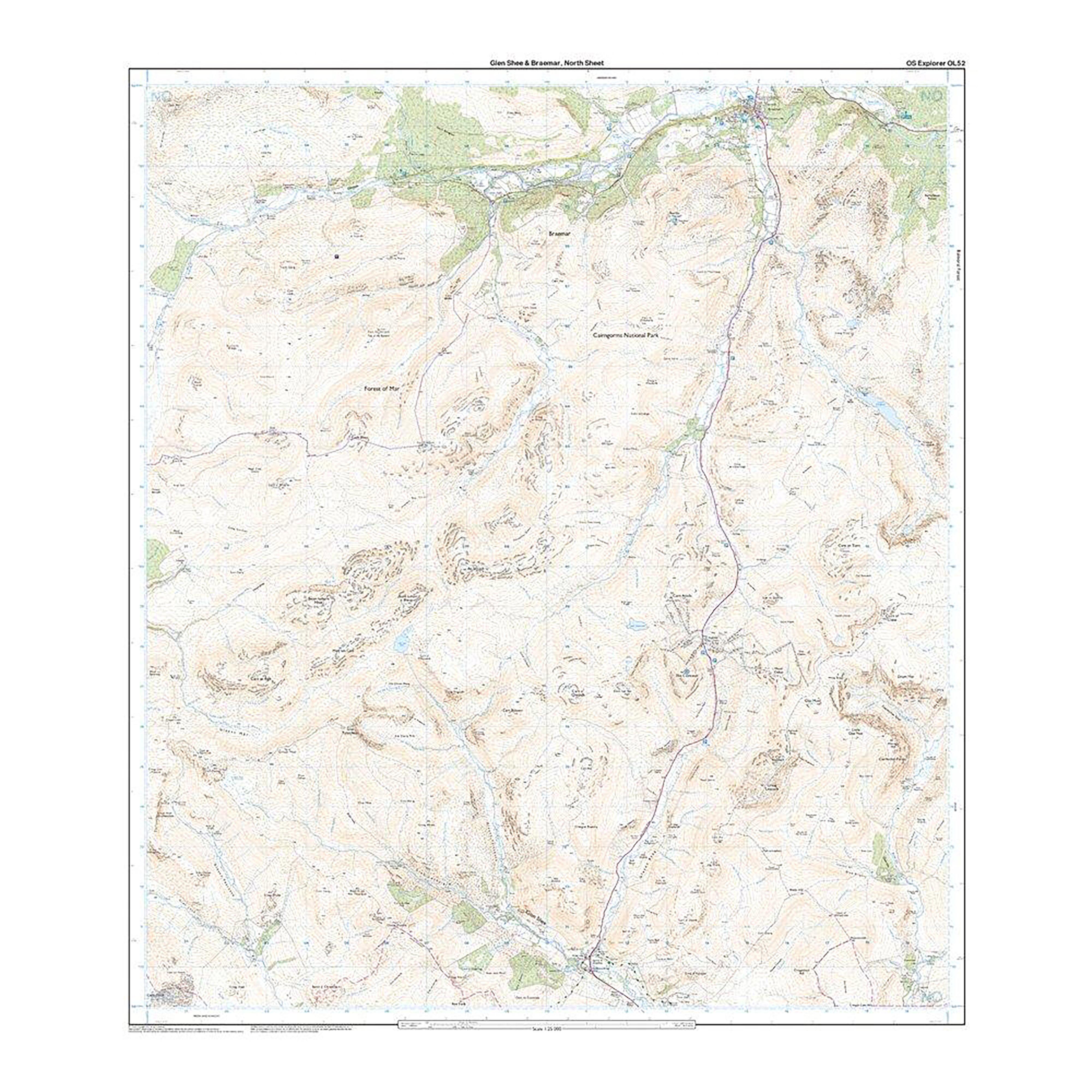 Explorer Active OL52 Glen Shee & Braemar Map With Digital Version