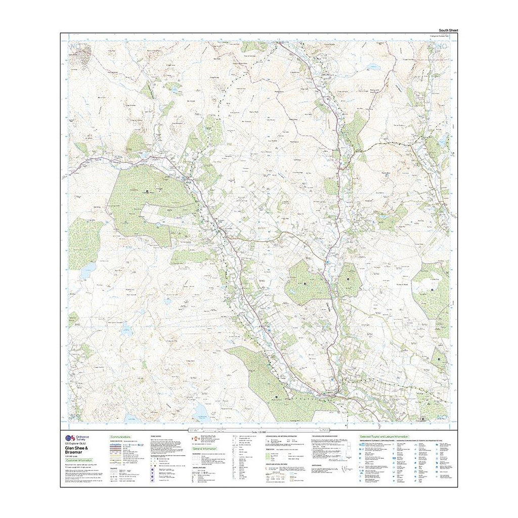 Explorer Active OL52 Glen Shee & Braemar Map With Digital Version