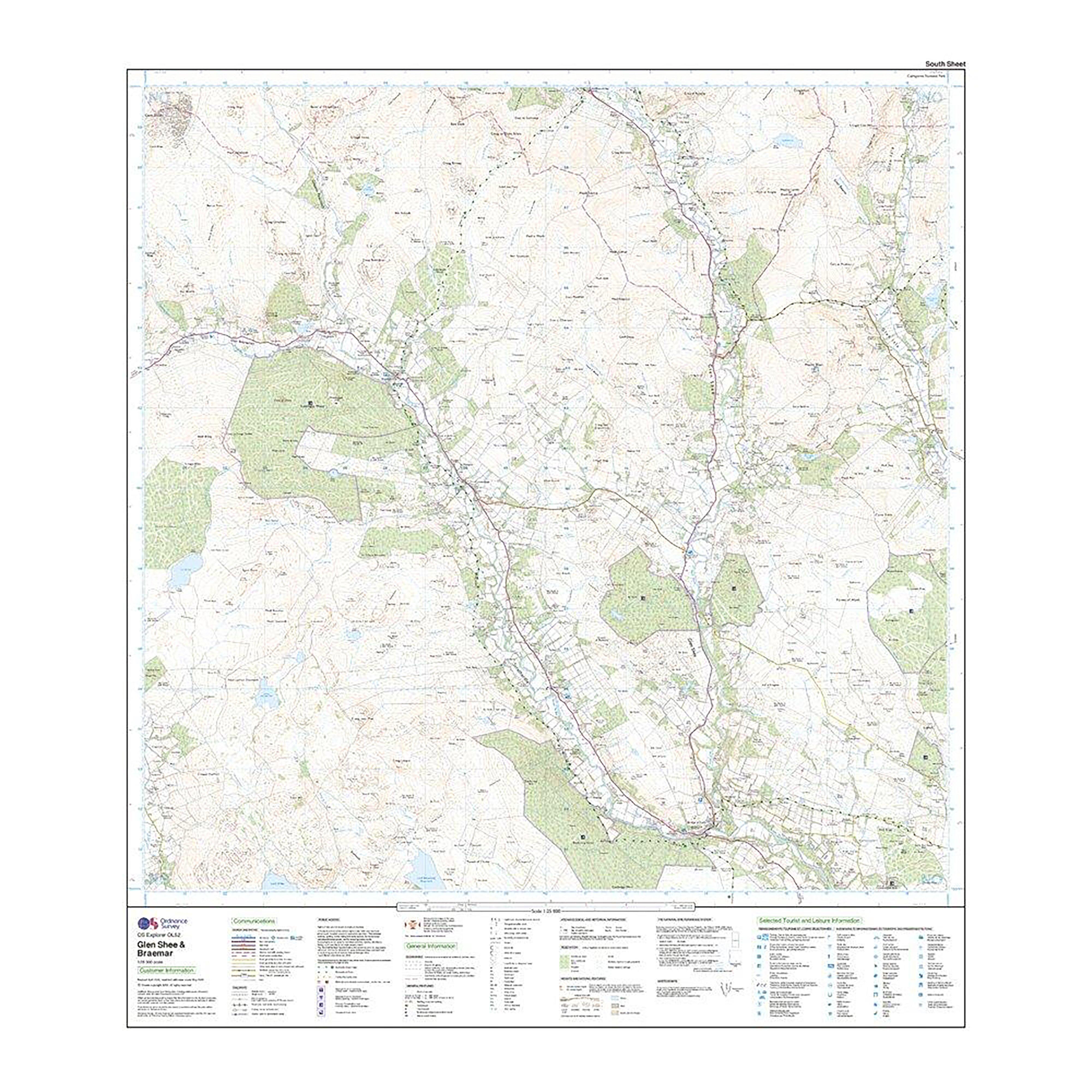 Explorer Active OL52 Glen Shee & Braemar Map With Digital Version