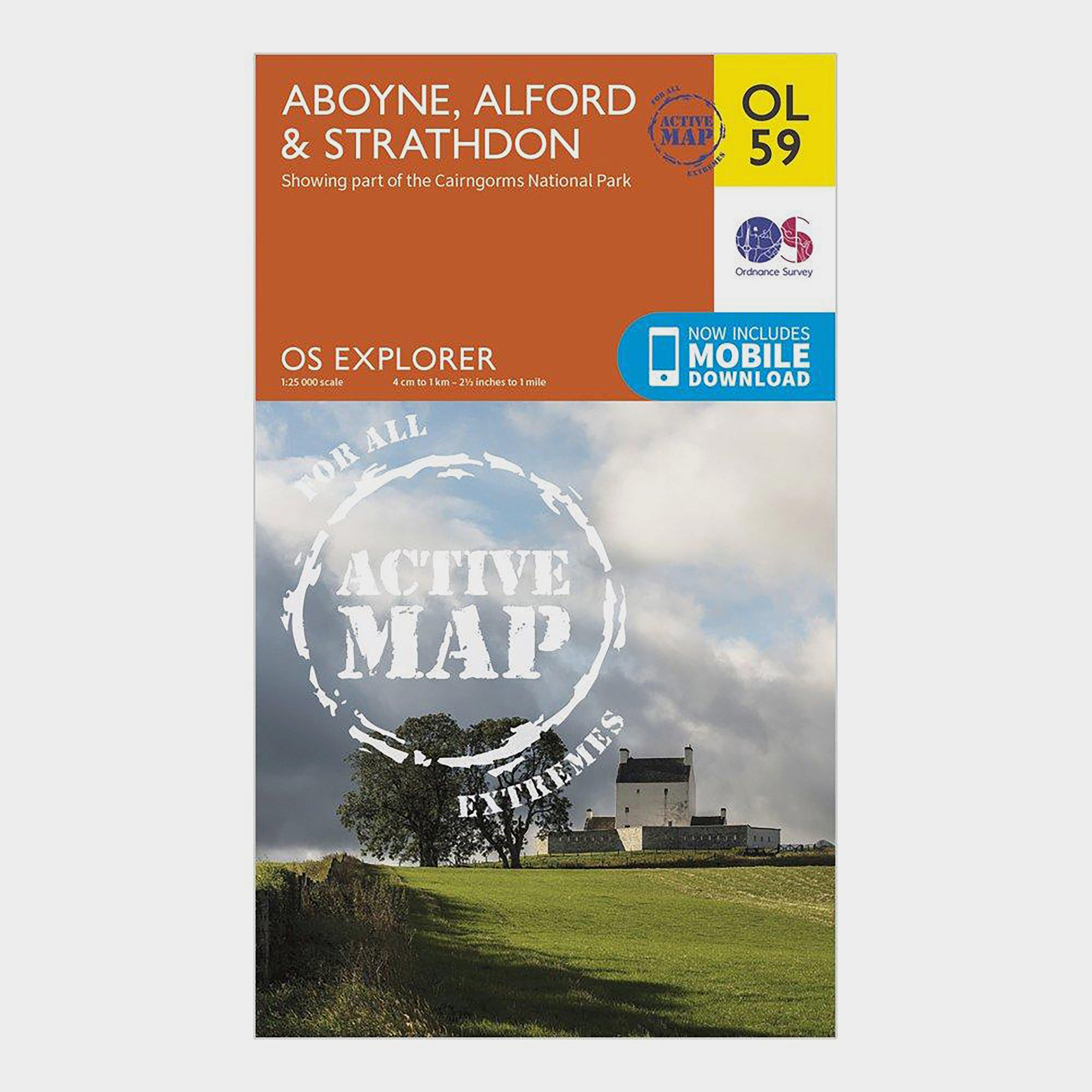 Explorer Active OL59 Aboyne, Alford & Strathdon Map With Digital Version