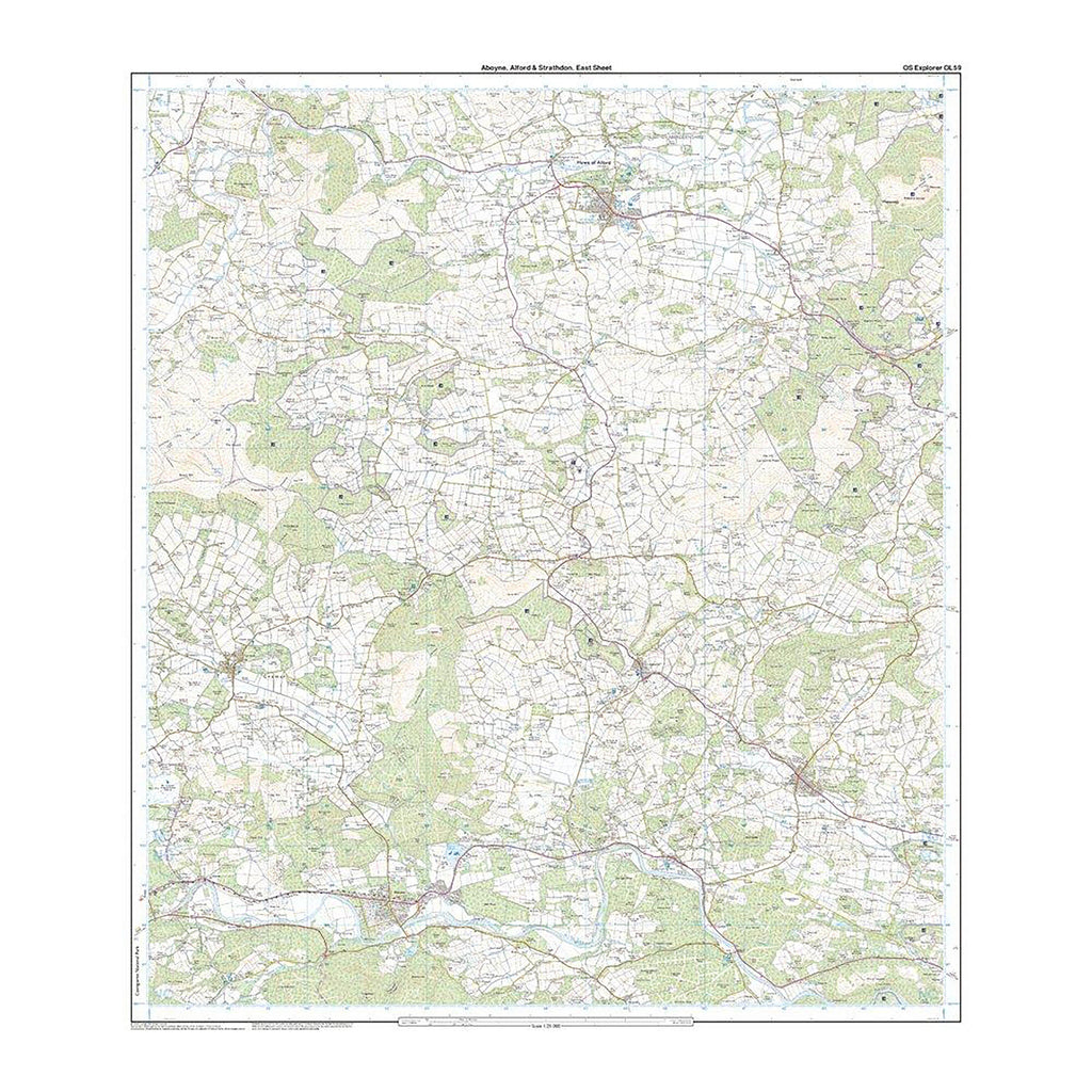 Explorer Active OL59 Aboyne, Alford & Strathdon Map With Digital Version