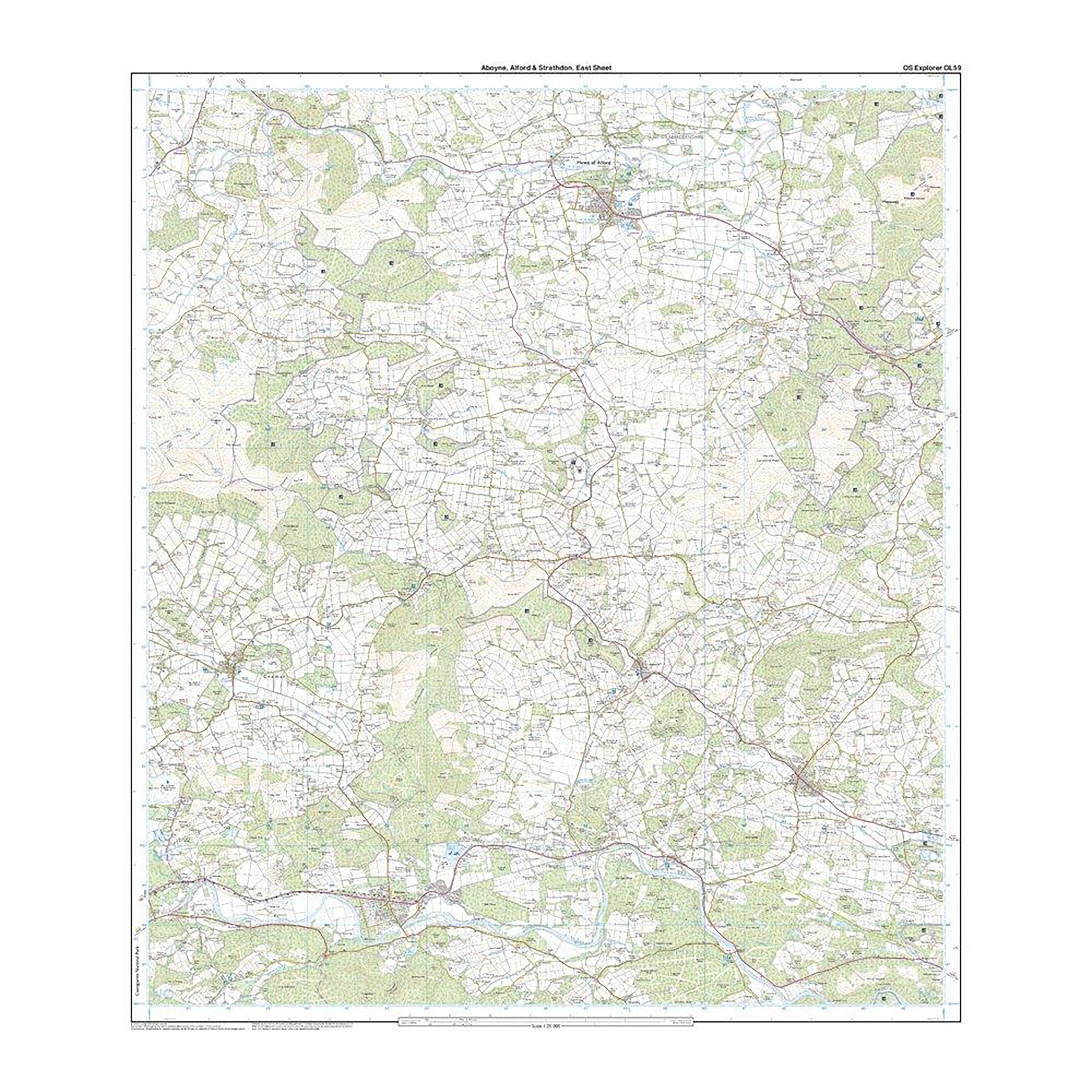 Explorer Active OL59 Aboyne, Alford & Strathdon Map With Digital Version