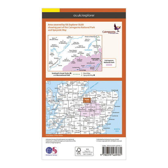 Explorer OL 60 Active D Lochindorb GrantownonSprey  Carrbridge Map