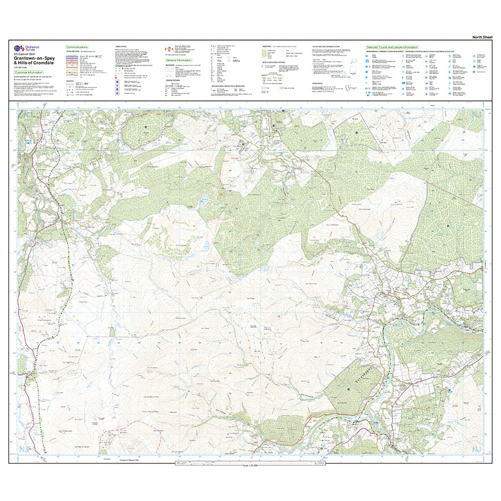 Explorer OL 61 Active D Grantown-on-Spey & Hills of Cromdale Map