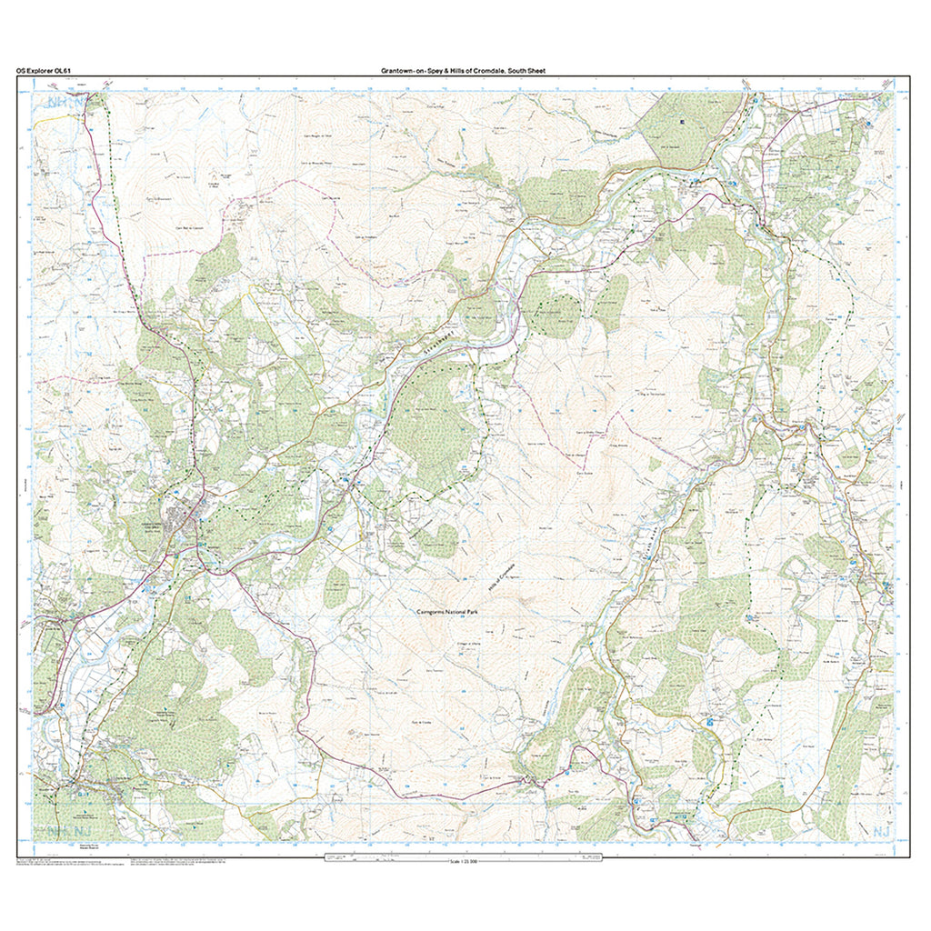Explorer OL 61 Active D Grantown-on-Spey & Hills of Cromdale Map