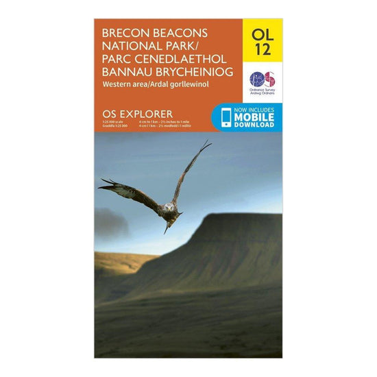Explorer OL 12 Brecon Beacons National Park - Western & Central Areas Map