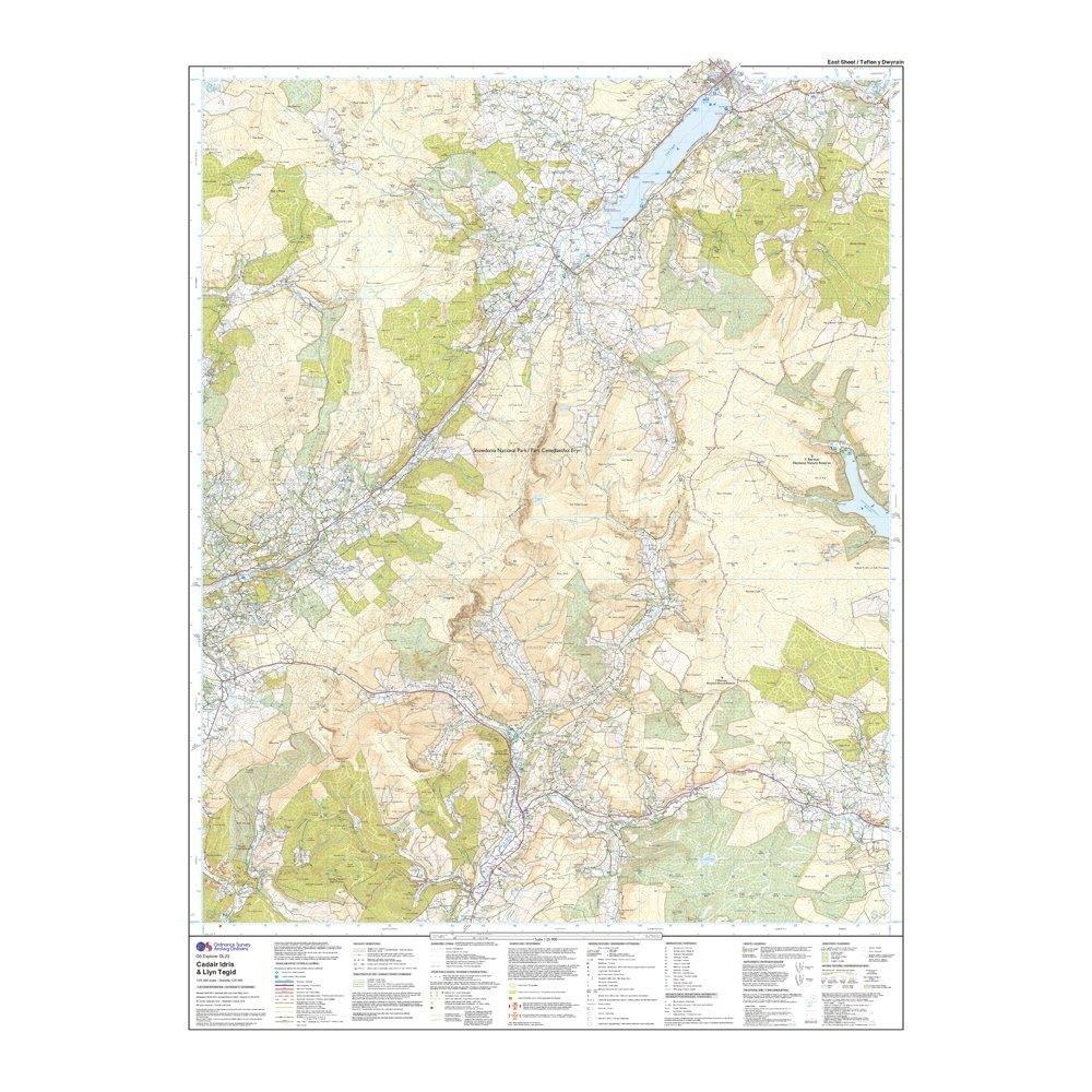 Explorer OL23 Cadair Idris & Llyn Tegid Map With Digital Version