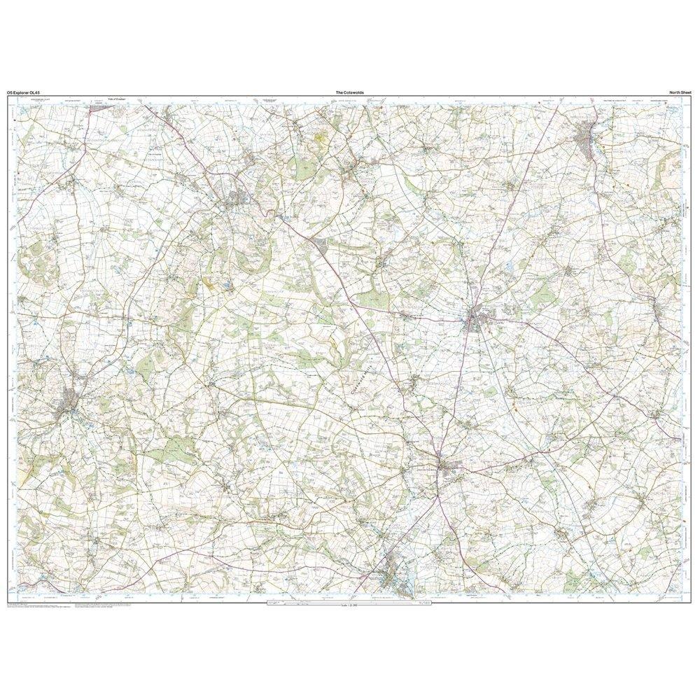 Explorer OL45 The Cotswold Map With Digital Version