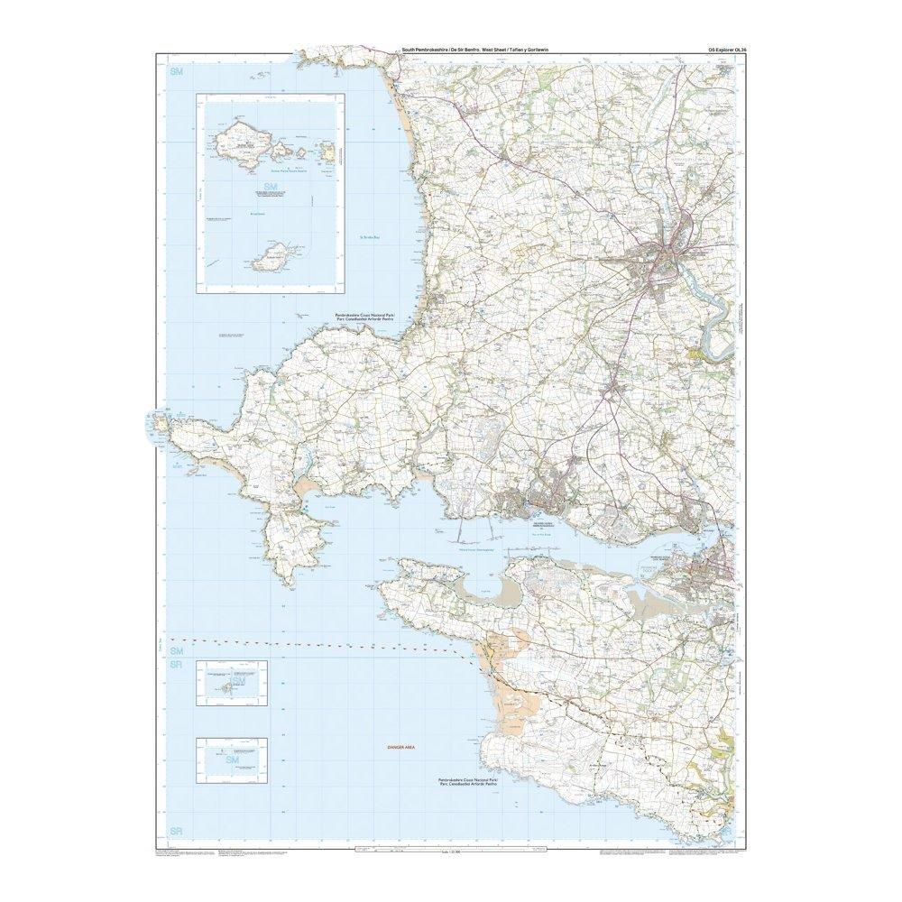 Explorer OL 36 South Pembrokeshire Map