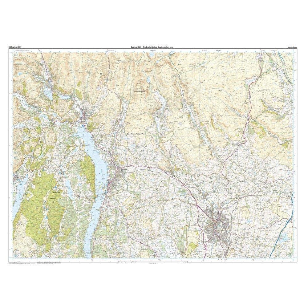 Explorer Active OL7 The English Lakes - South Eastern Area Map With Digital Version