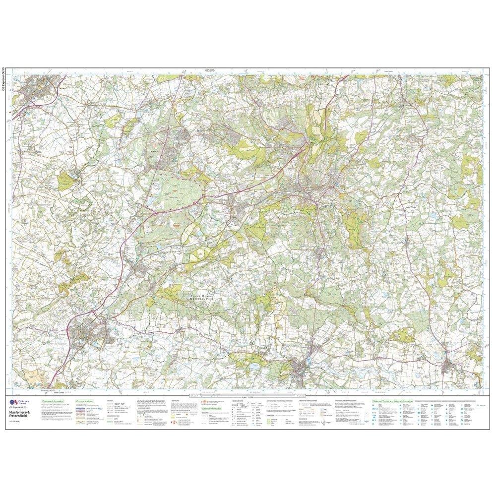 Explorer OL 33 Haslemere & Petersfield Map