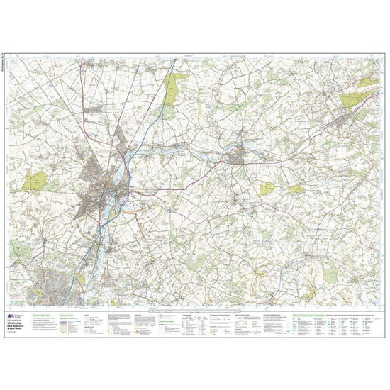 Explorer OL 32 Winchester New Alresford  East Meon Map