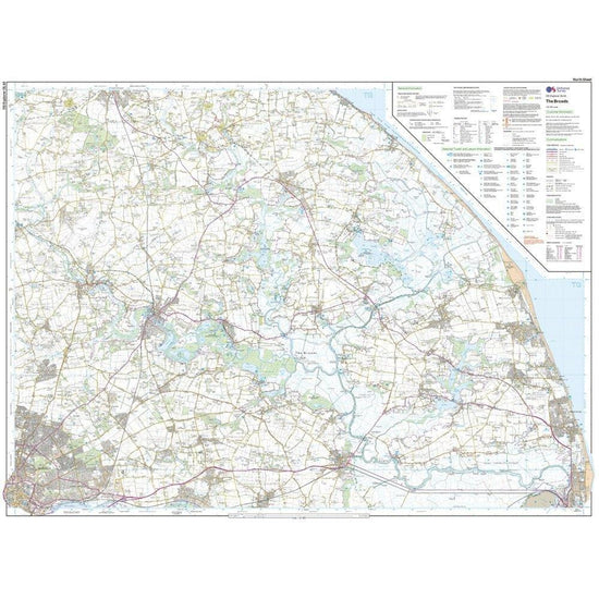 Explorer OL 40 The Broads Map