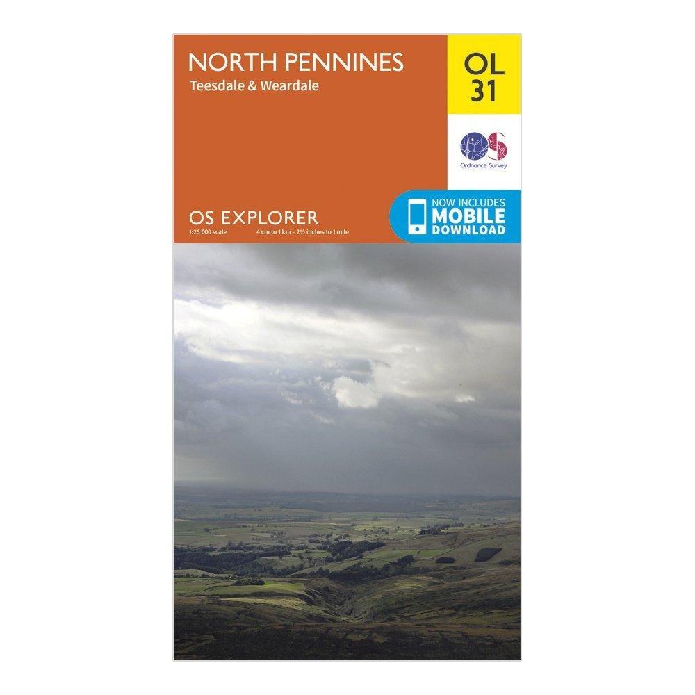 Explorer OL 31 North Pennines - Teesdale & Weardale Map