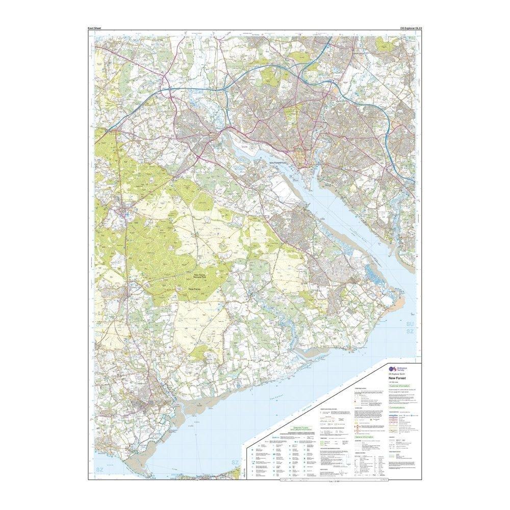 Explorer Active OL 22 New Forest Map
